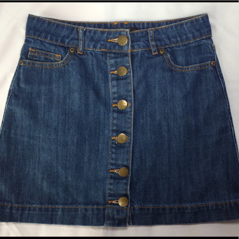 Denim mini skirt